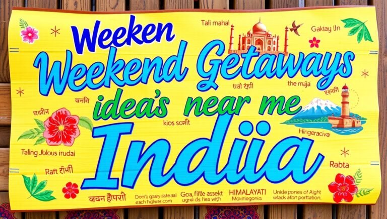 weekend getaway ideas near me india